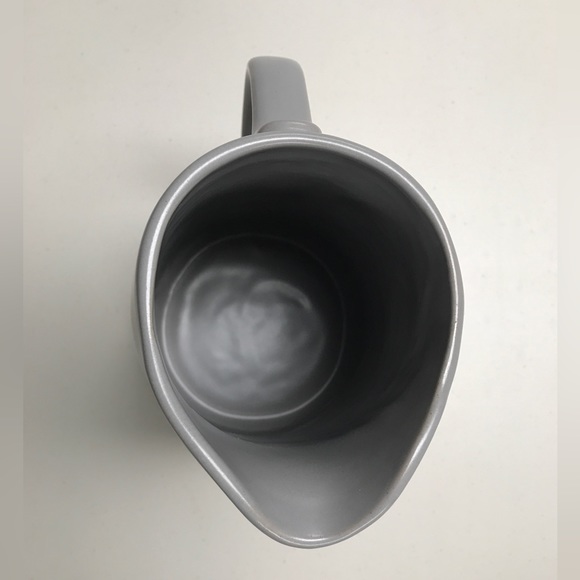 Medium Matte Stoneware Gray Pitcher - Picture 3 of 7